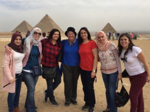 Katy Dickinson with TechWomen Giza Egypt Feb 2018