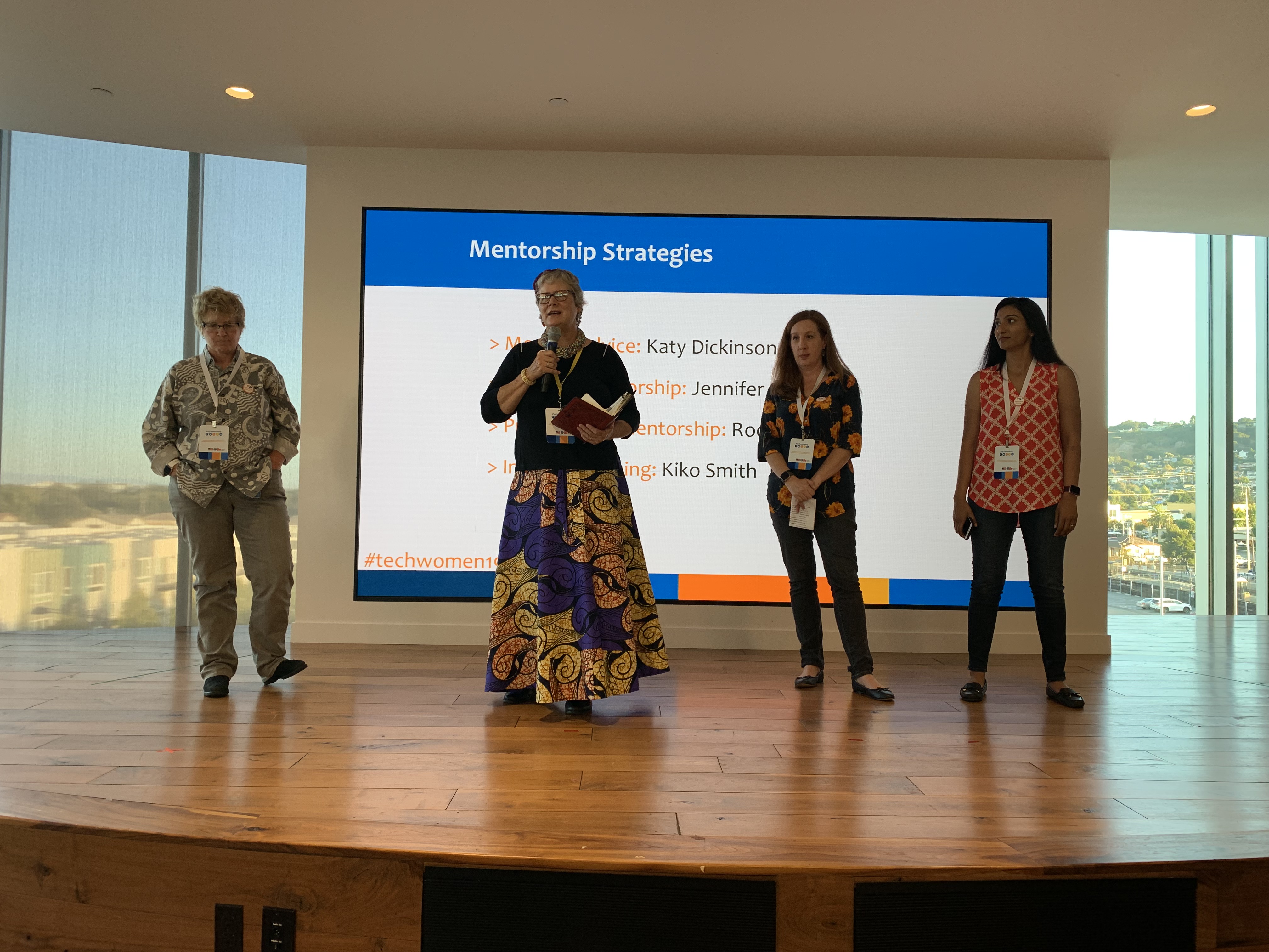 Katy Dickinson moderates TechWomen Panel on Best Practices in Mentoring, 17 Sep 2019